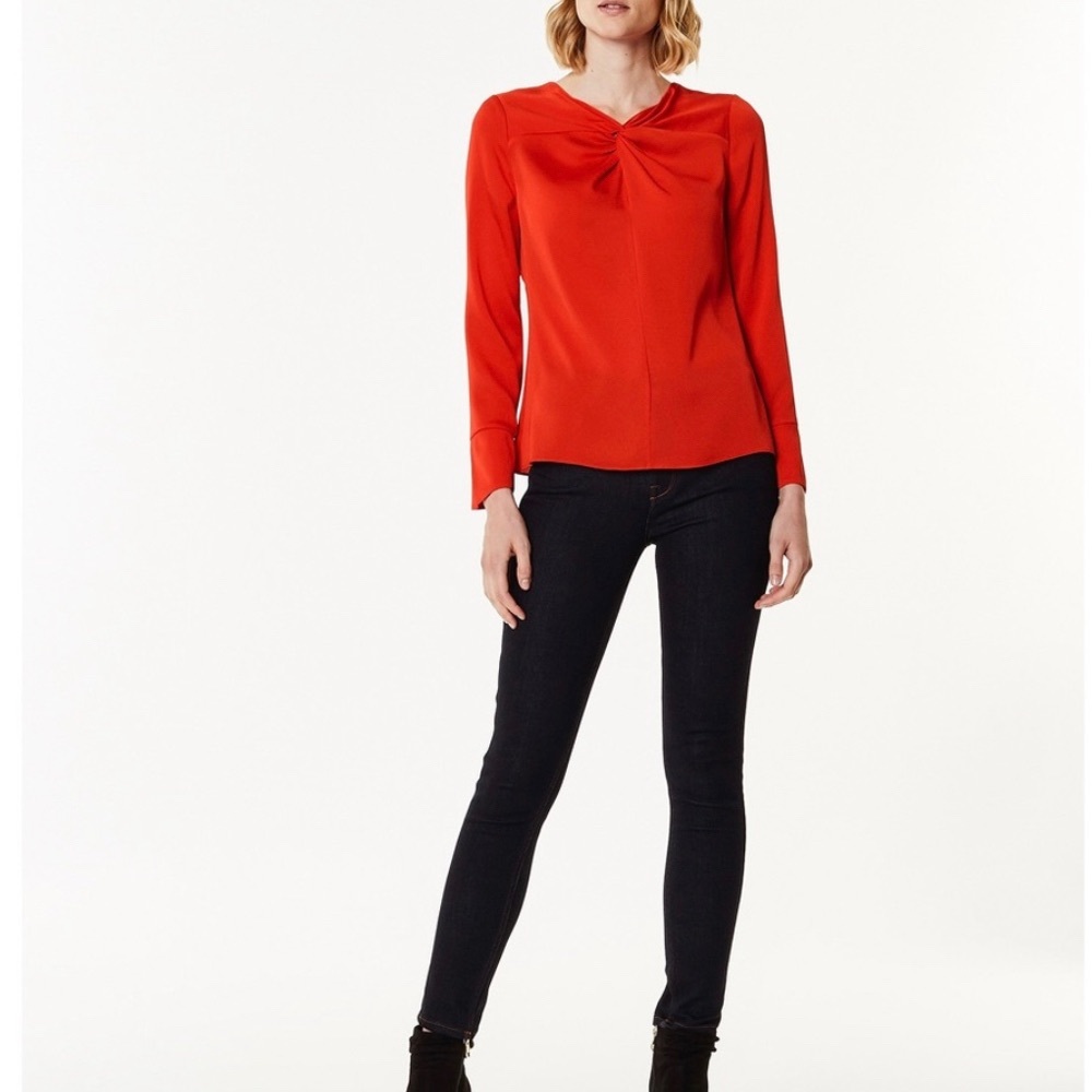 [Karen Millen] Knot Neckline Blouse - sz US 6